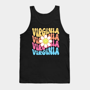 Virginia Groovy Daisy Travel Wanderlust State Tank Top